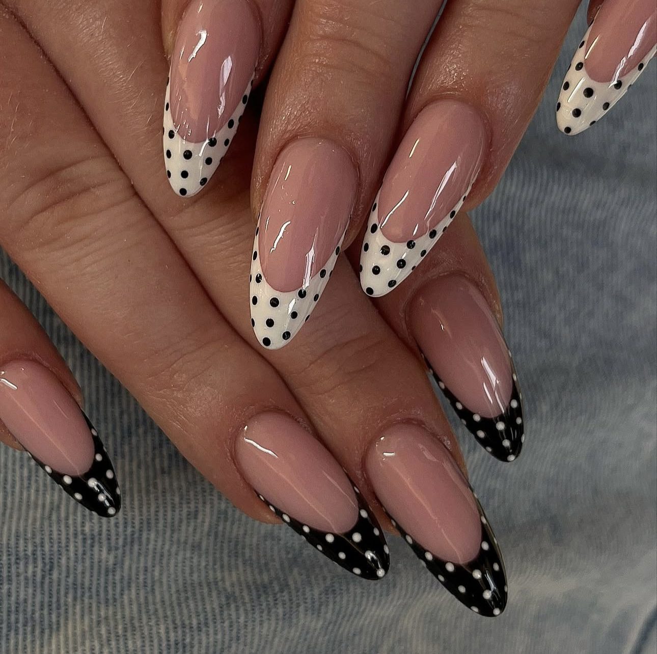 polka dot nails46 Polka Dot Nail Ideas