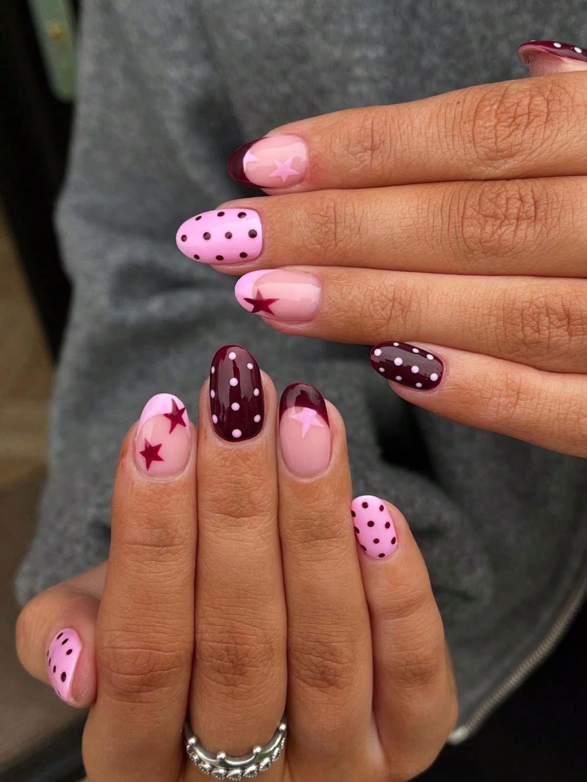polka dot nails54 Polka Dot Nail Ideas