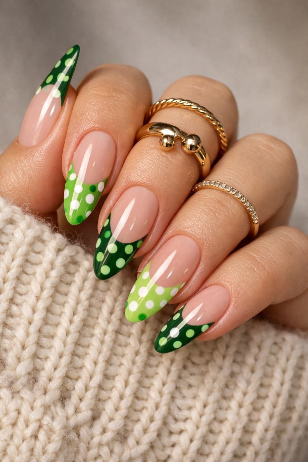 polka dot nails55 Polka Dot Nail Ideas