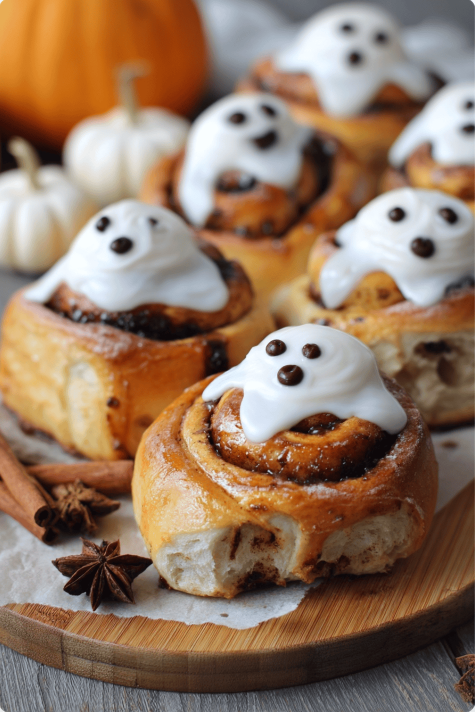 Ghost Cinnamon Rolls 6 Ghost Cinnamon Rolls spooky centerpiece ideas1 Ghost Cinnamon Rolls