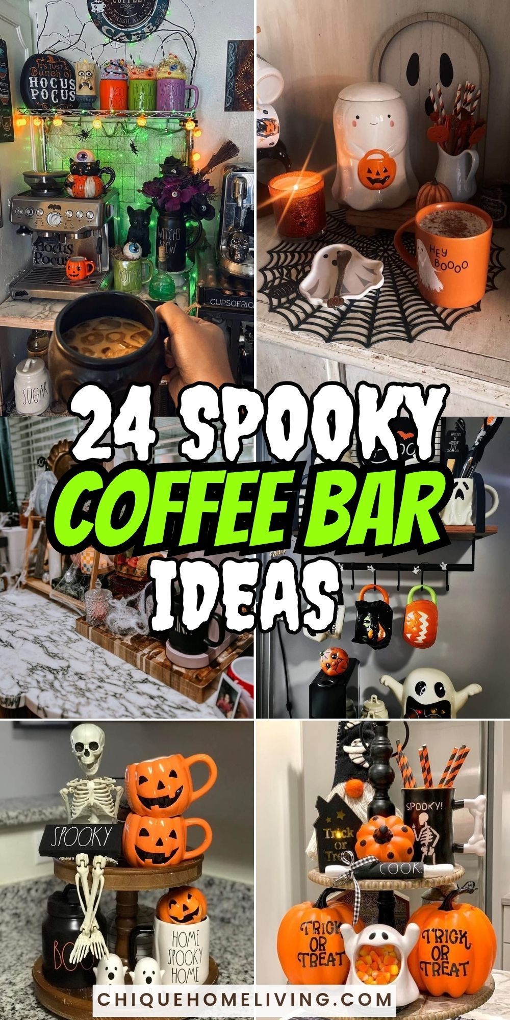 spooky coffee bar Spooky Coffee Station Ideas