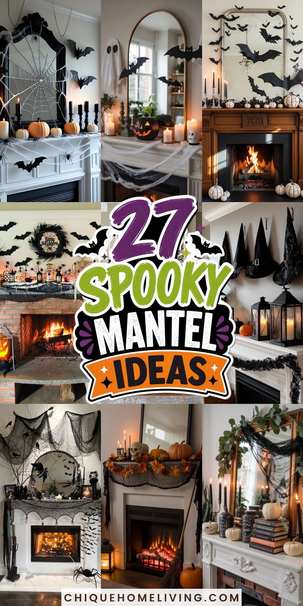 spooky mantel Spooky Mantel Decor Ideas