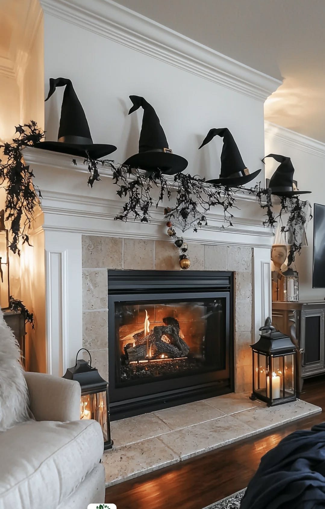 spooky mantel6 Spooky Mantel Decor Ideas