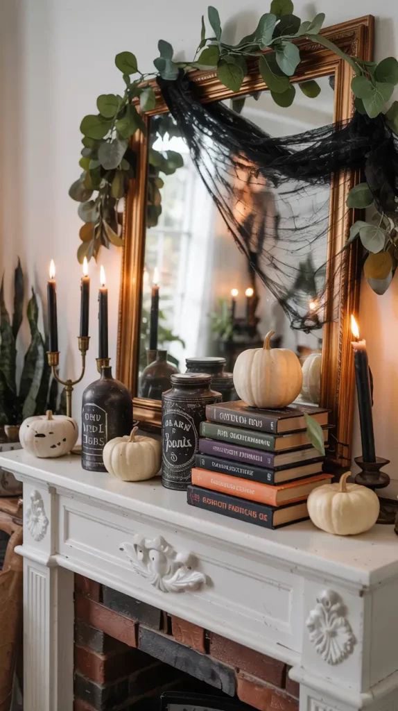 spooky mantel7 Spooky Mantel Decor Ideas