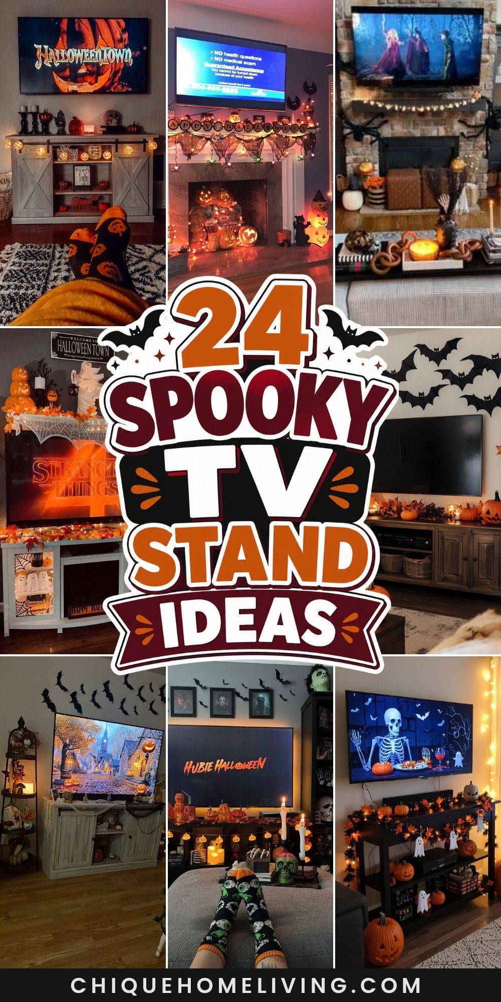 spooky tv stand ideas Spooky TV Stand Decor Ideas