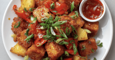 Sweet and Sour Tofu Potato Bowl