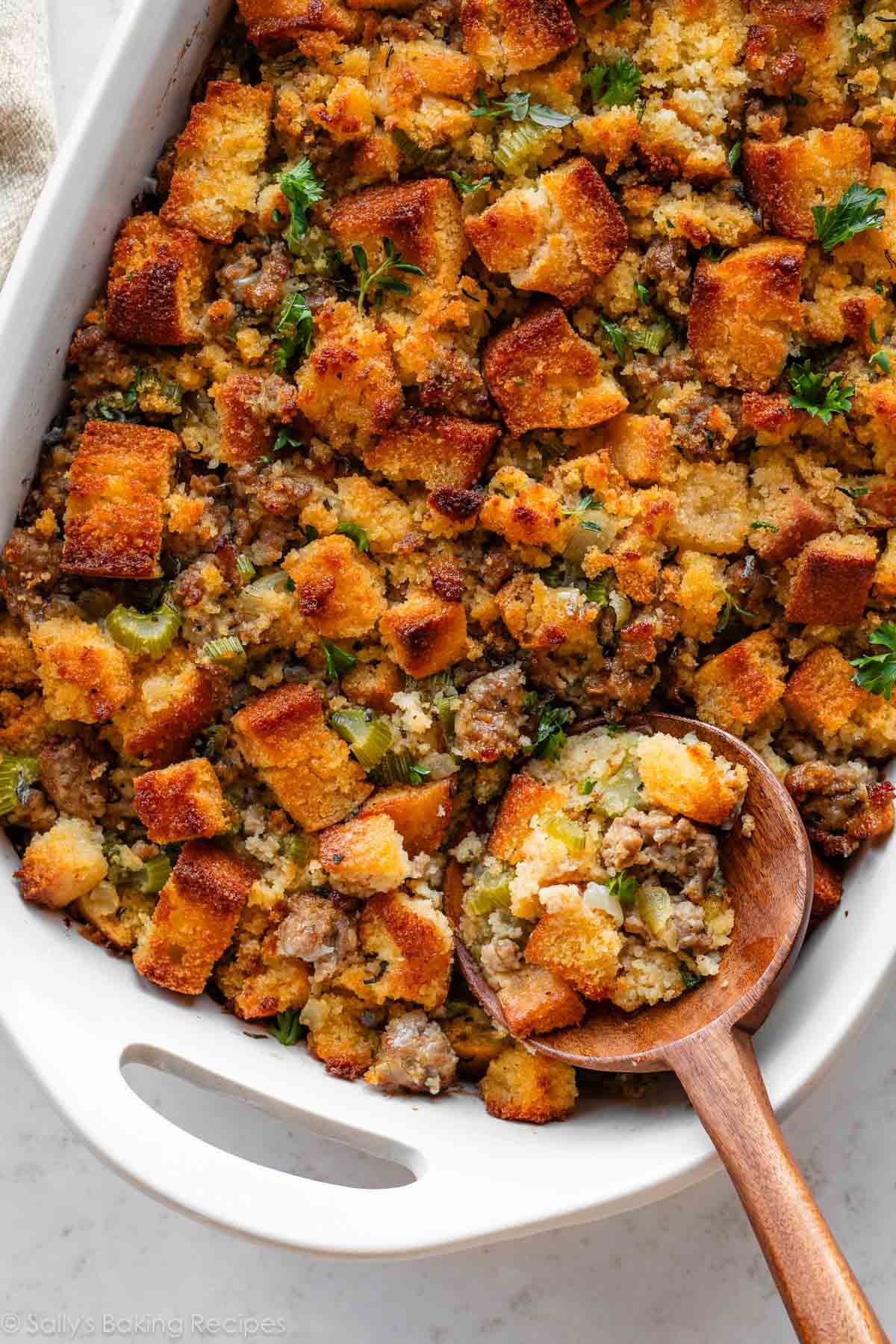 24 Best Thanksgiving Sides You'll Make Every Year 64 24 Best Thanksgiving Sides You'll Make Every Year thanksgiving cornbread stuffing Thanksgiving Sides