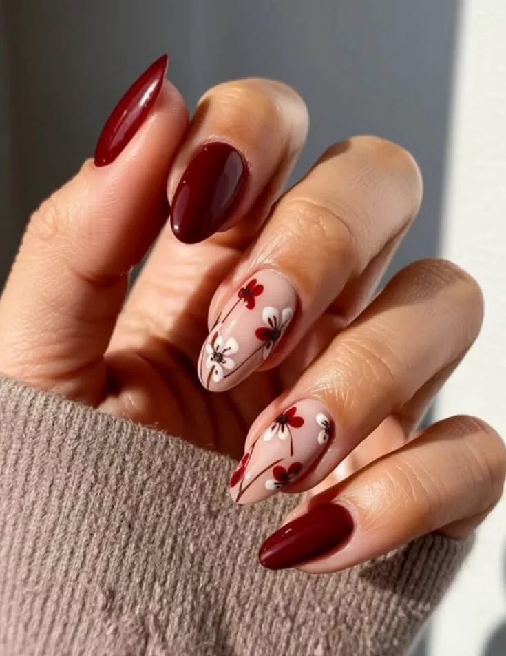 241D4766 0588 4F21 A44C AB6D9CEB9A11 Burgundy Nail Ideas