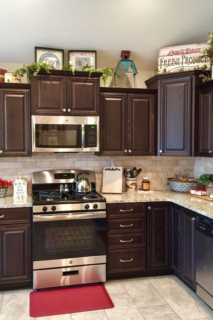 Above Kitchen Cabinet Decor Ideas16 Kitchen Cabinet Decor Ideas