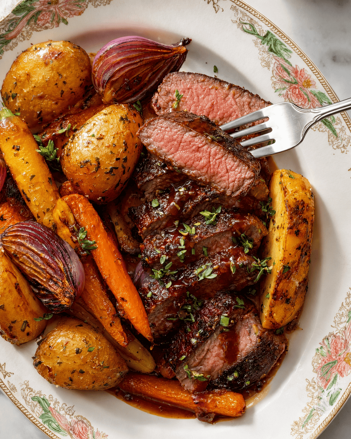 Balsamic Glazed Steak Roast2 Balsamic Glazed Steak Roast
