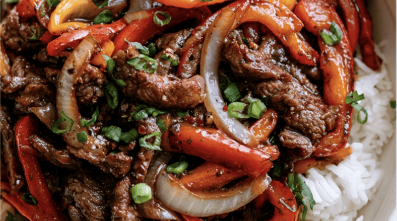 Black Pepper Beef Bowl