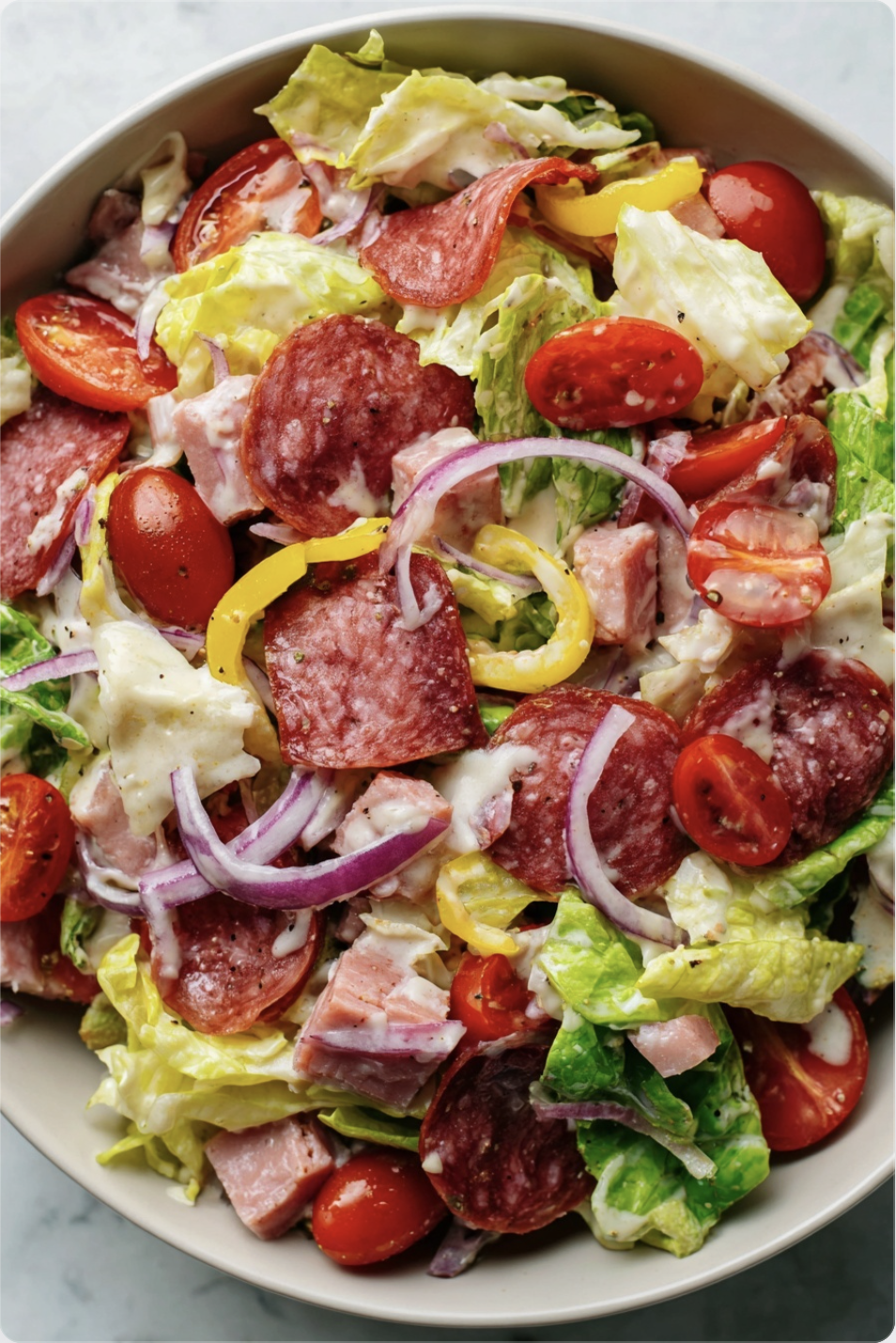 Creamy Italian Chopped Salad4 Creamy Italian Chopped Salad