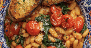 Creamy Tomato Butter Beans