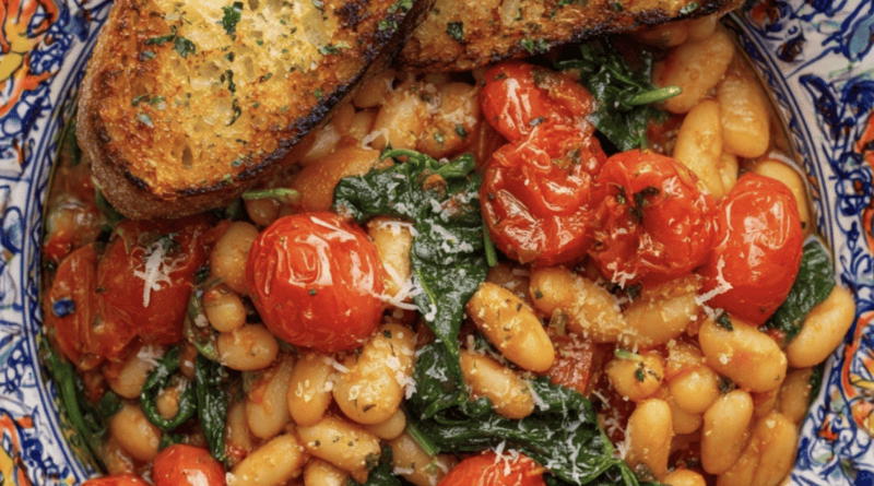 Creamy Tomato Butter Beans