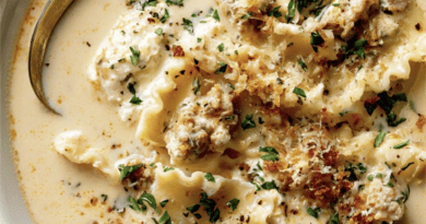 Creamy White Lasagna Soup