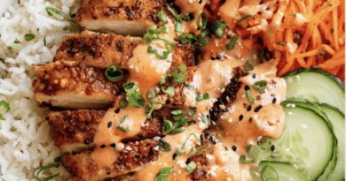 Crispy Bang Bang Chicken Bowls
