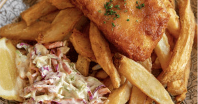 Crispy Battered Tofu Fish and Chips