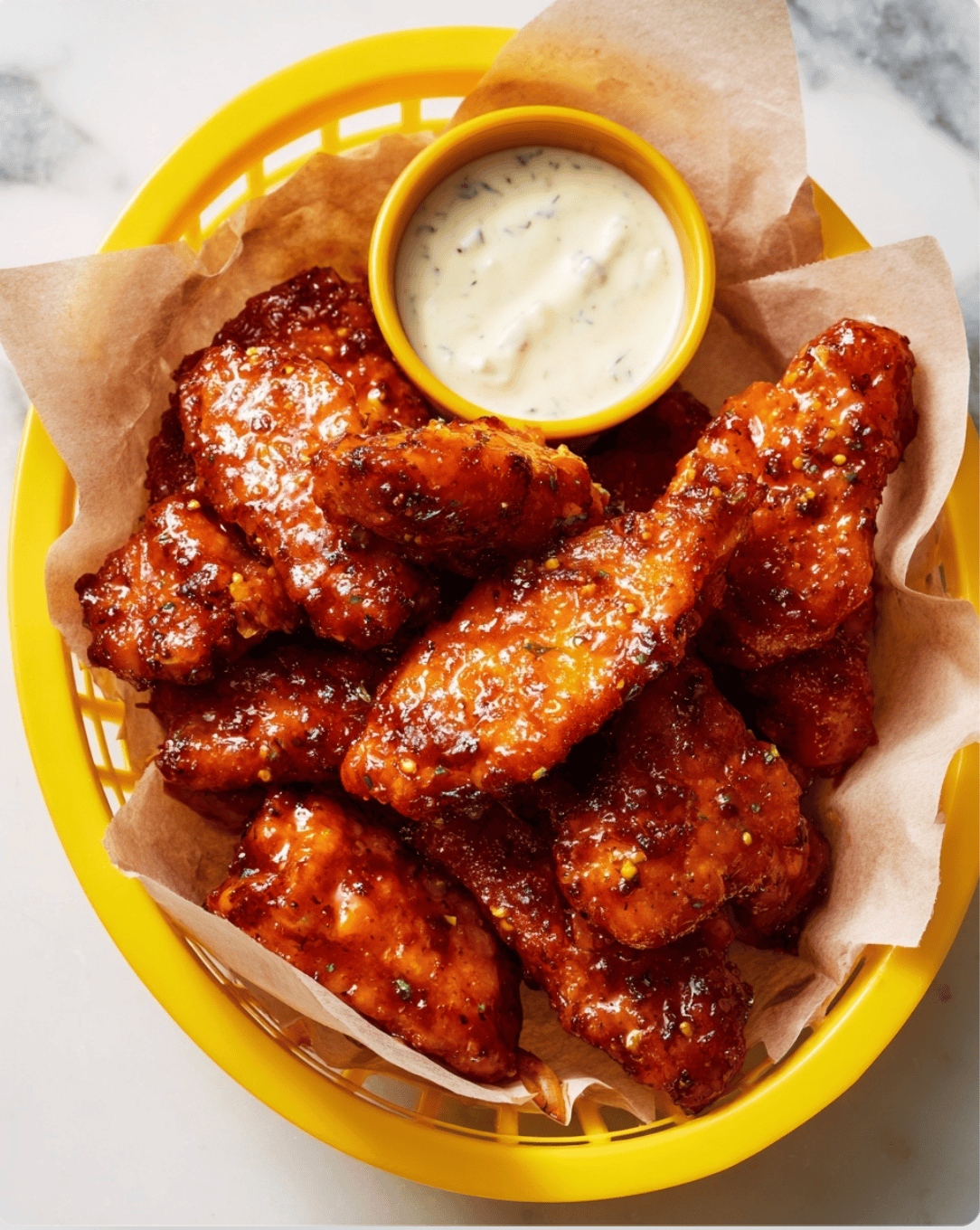 Crispy Buffalo Seitan Wings