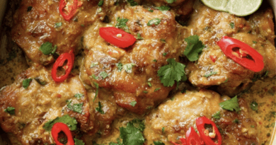 Crockpot Creamy Satay Chicken
