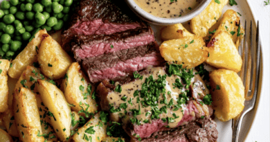 Garlic Butter Steak and Chunky Chips2 Lemongrass Seitan Pho