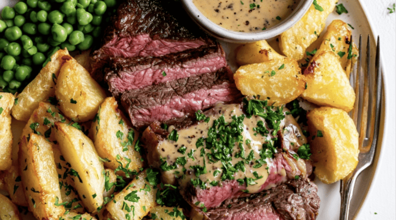 Garlic Butter Steak and Chunky Chips2
