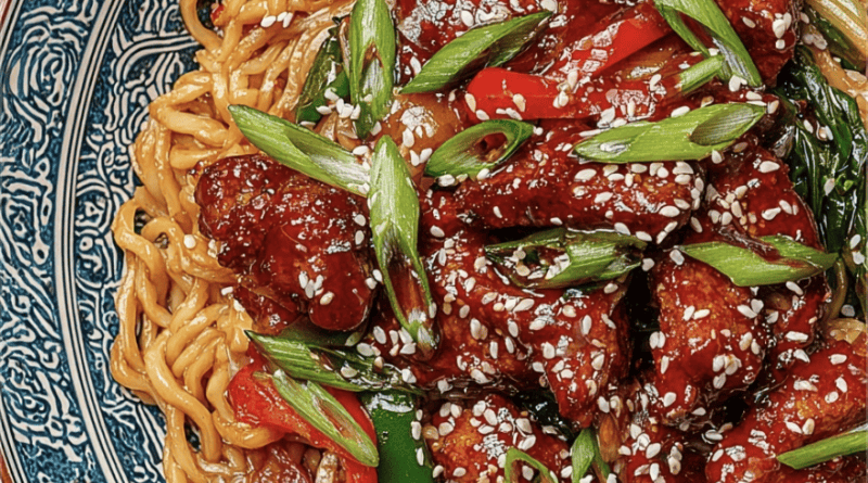 Hoisin Seitan Chow Mein