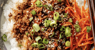 Korean Ground Beef Rice Bowl