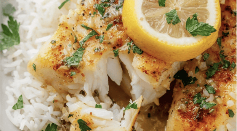 Lemon Butter Pan-Seared Cod