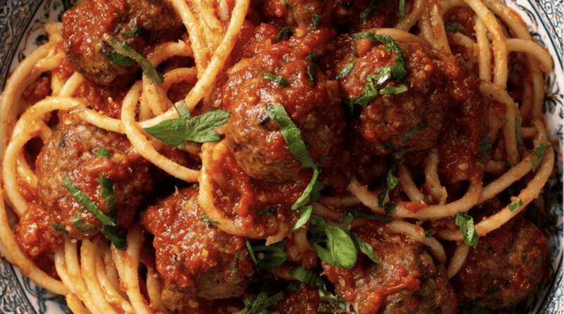 Meatball Marinara Spaghetti