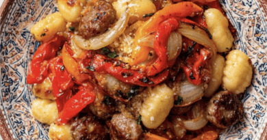 Pan Fried Gnocchi with Sausage