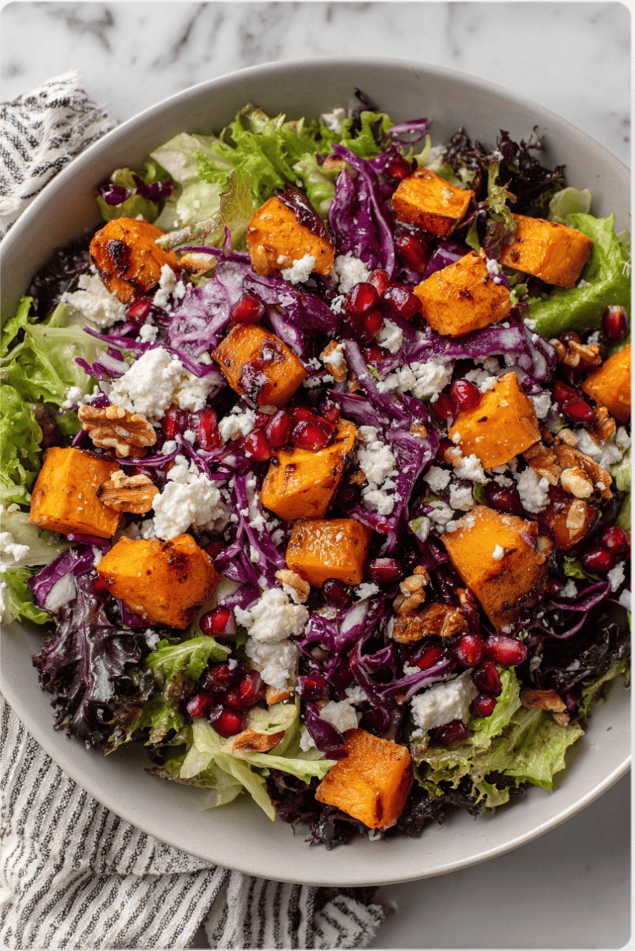 Roasted Butternut Squash Salad 5 Roasted Butternut Squash Salad Roasted Butternut Squash Salad1 Roasted Butternut Squash Salad