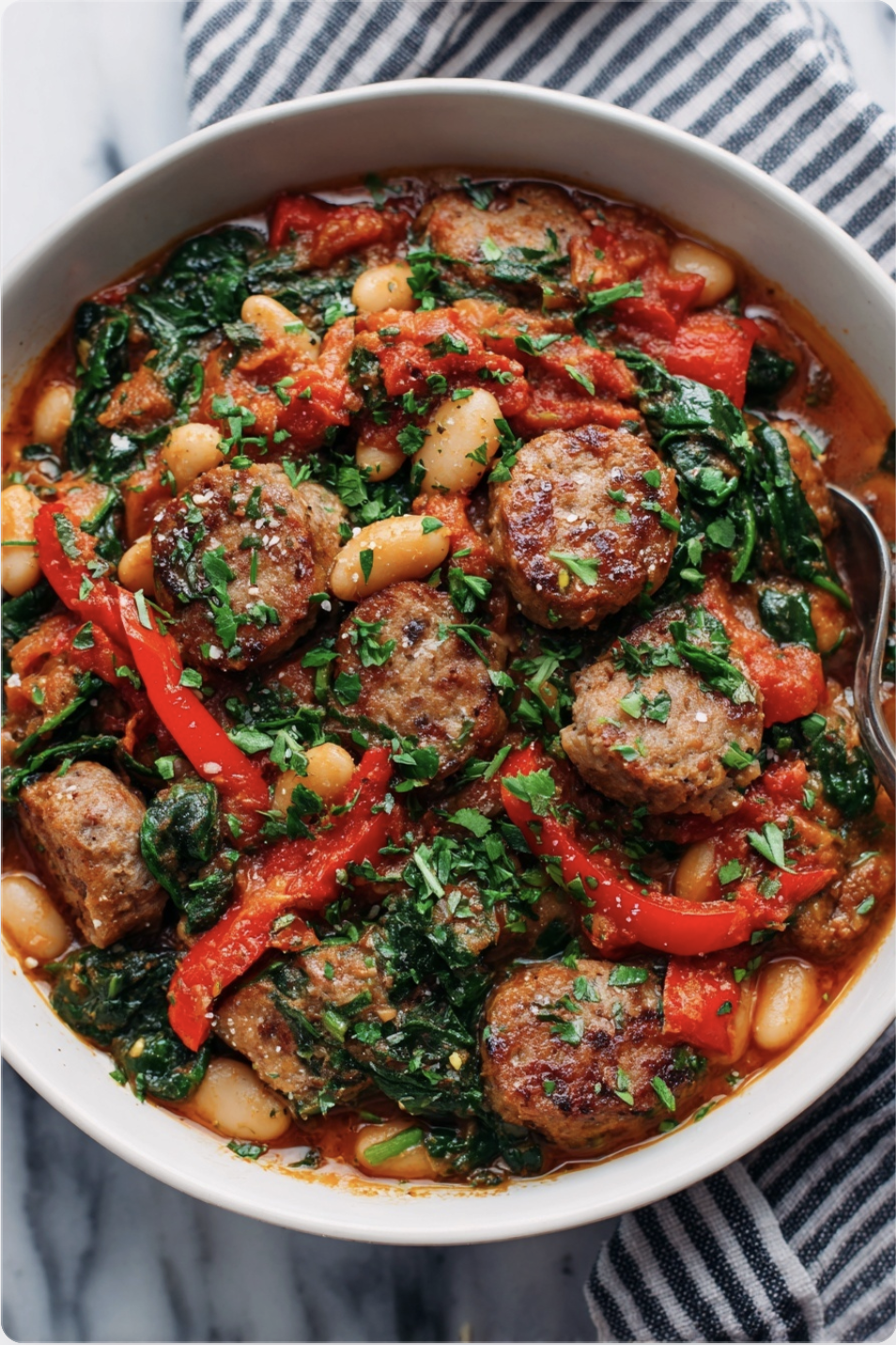 Sausage and Bean Casserole1 Sausage and Bean Casserole