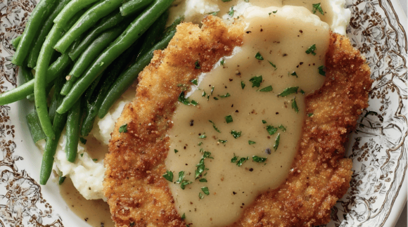 Chicken Fried Steak with Mash