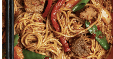 Spicy Beef Noodle Stir Fry