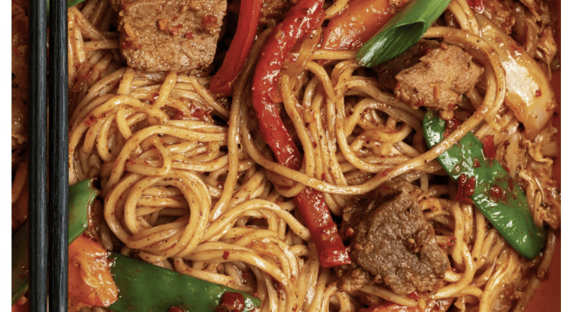 Spicy Beef Noodle Stir Fry