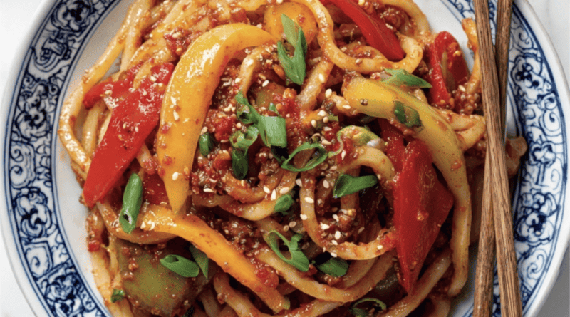 Spicy Gochujang Udon Noodles