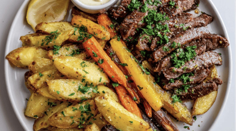 Steak Frites with Roasted Potatoes3