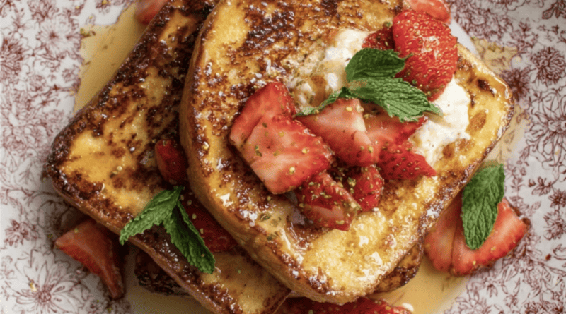 Strawberry Cream Cheese French Toast