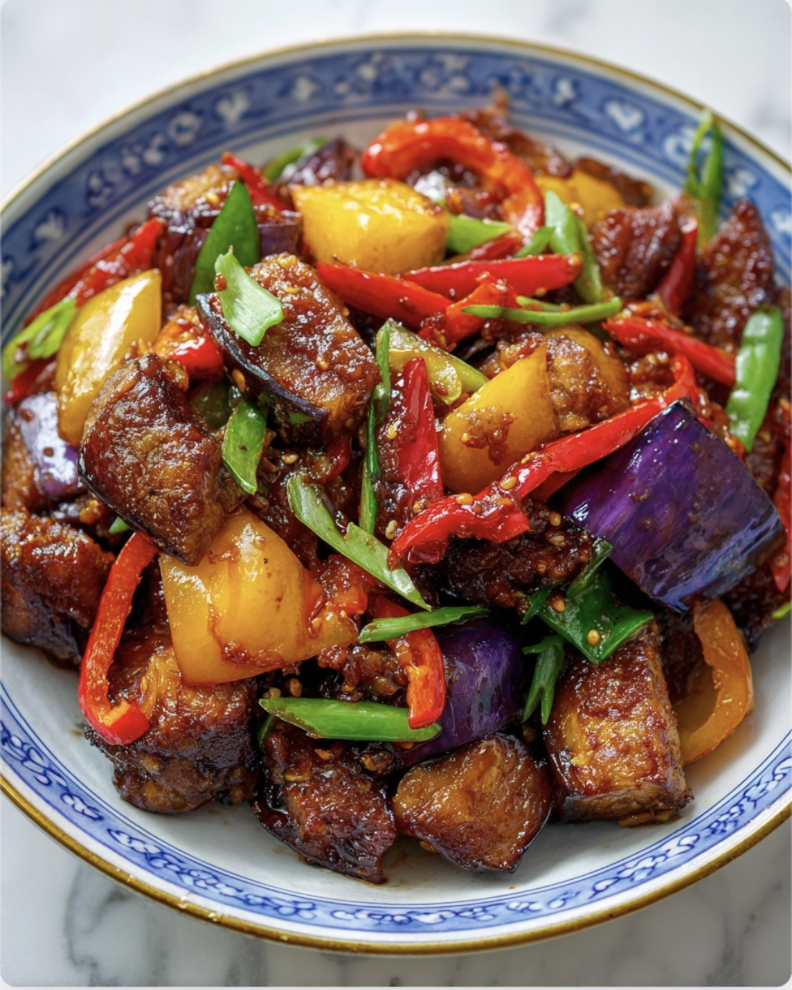 Teriyaki Chilli Eggplant Stir Fry1 Teriyaki Chilli Eggplant Stir Fry