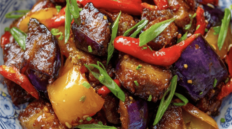 Teriyaki Chilli Eggplant Stir Fry2