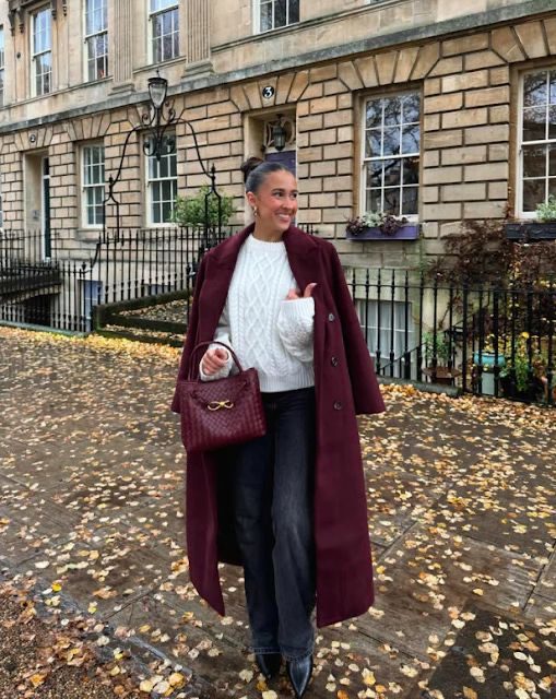 burgudny outfit ideas27 Burgundy Looks