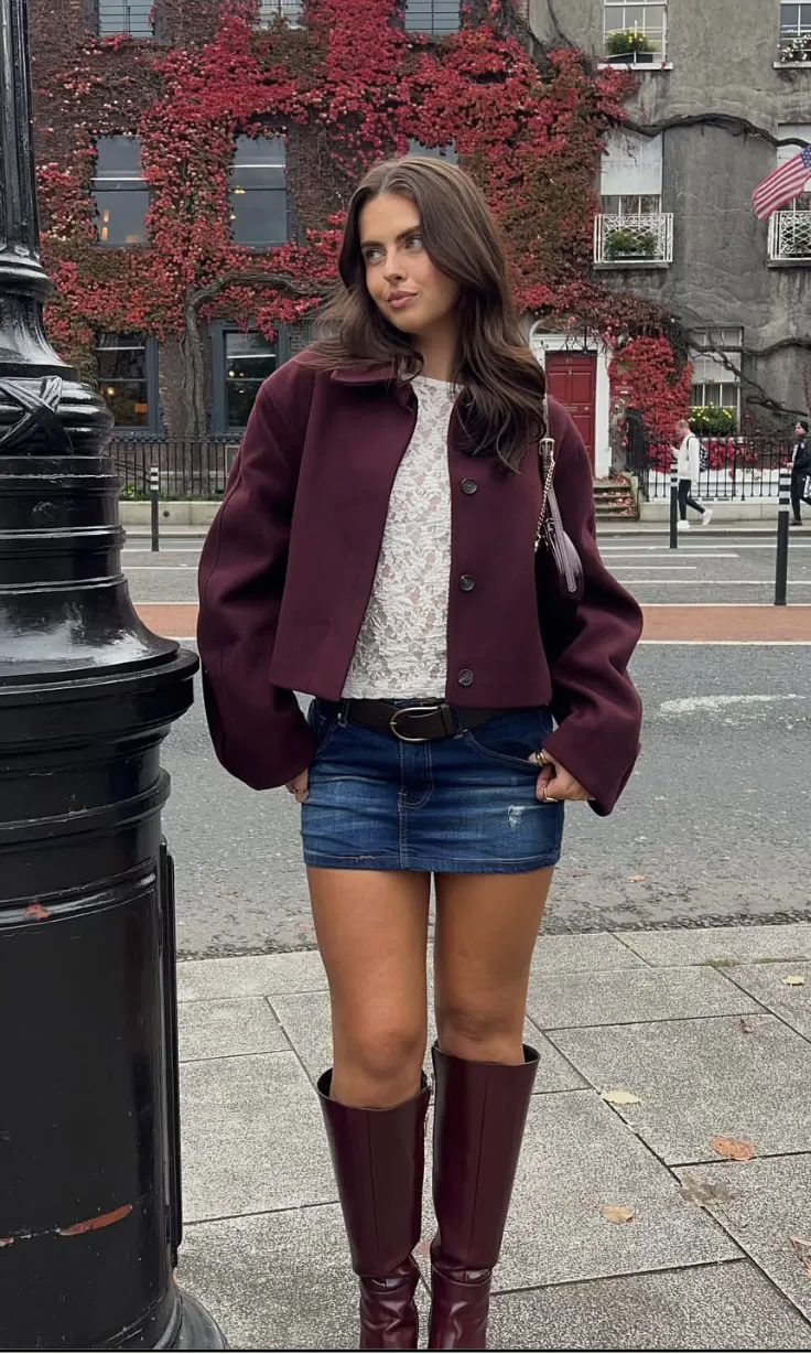 burgudny outfit ideas4 Burgundy Looks