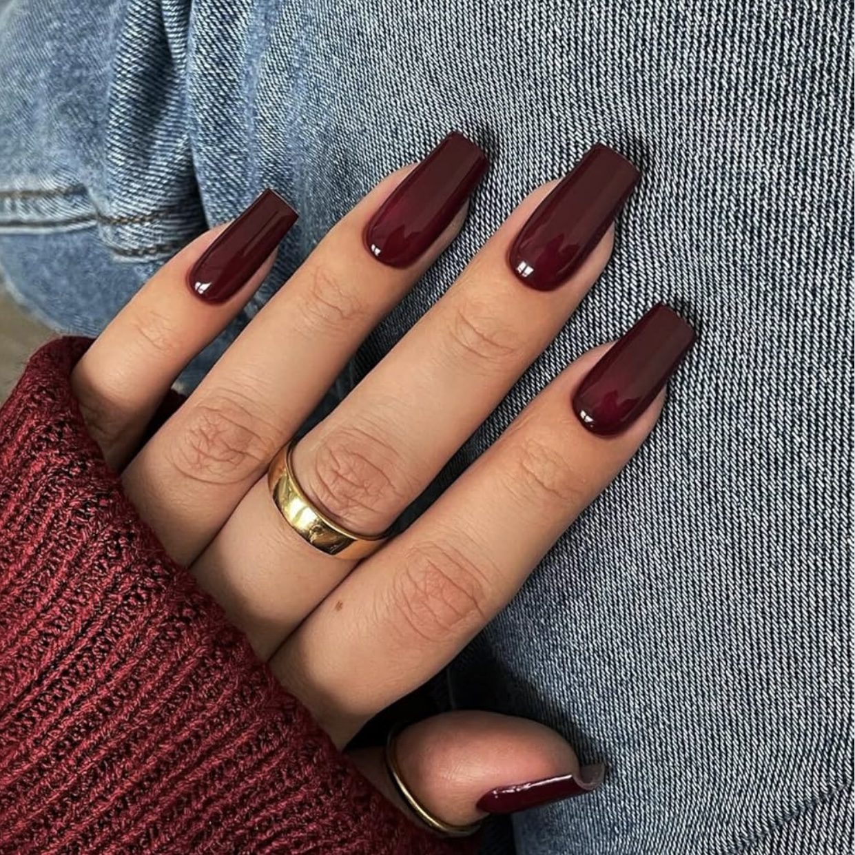 burgundy nail ideas10 Burgundy Nail Ideas