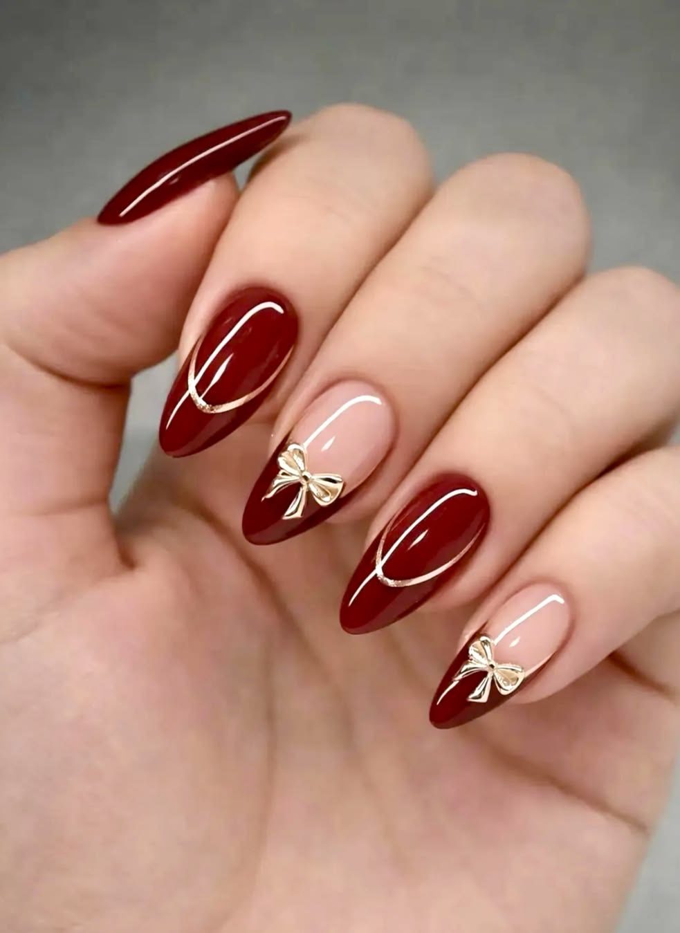 burgundy nails14 Burgundy Nail Ideas