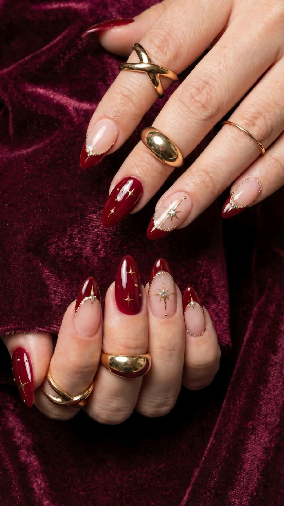 burgundy nails6 Burgundy Nail Ideas