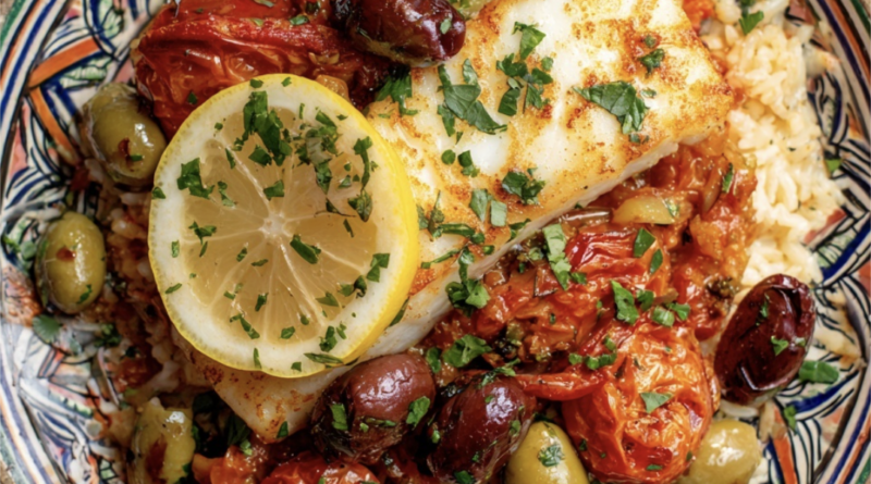 garlic butter cod rice1