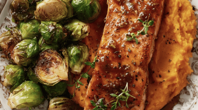 Maple Glazed Salmon with Sweet Potato Mash2