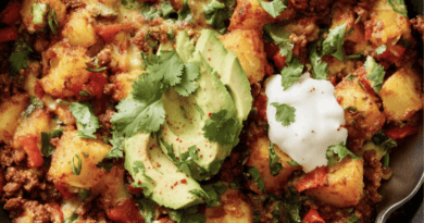 Mexican Beef and Potato Skillet