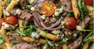 Steak and Blue Cheese Penne