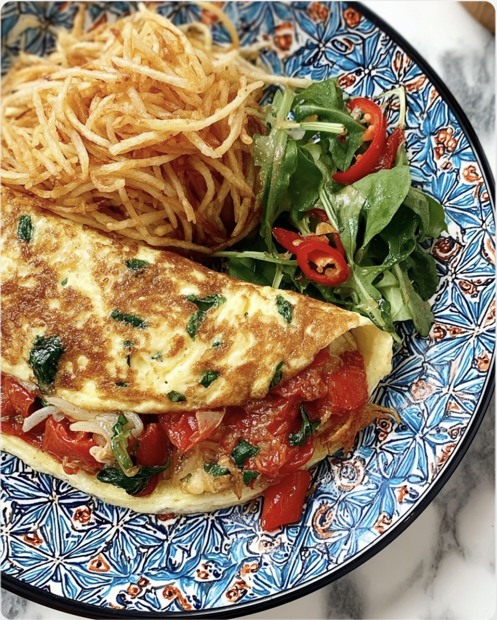 Vegetable Tofu Omelette2 Vegetable Tofu Omelette